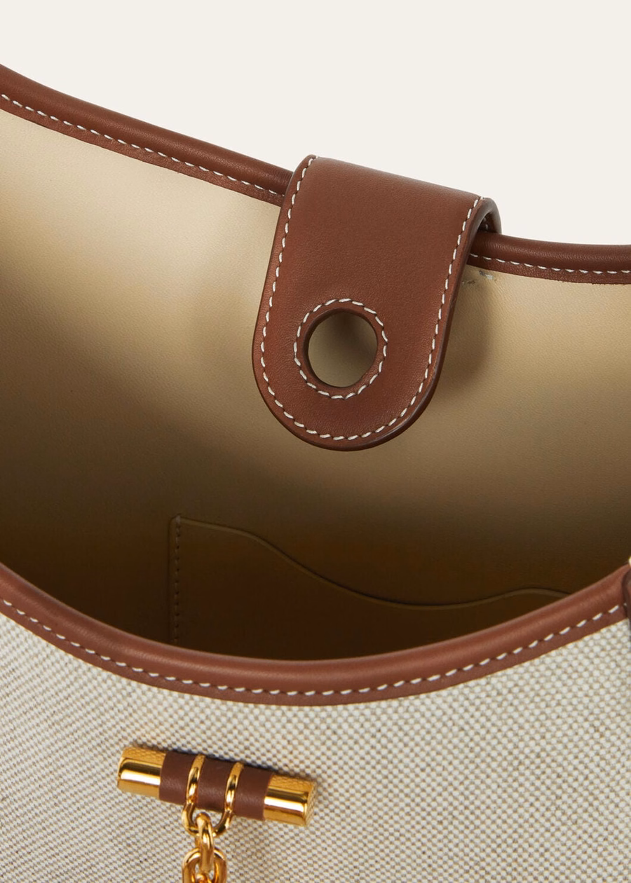 Medium Bag Cotton Linen Natural/Caramel Sugar/Sun Gold
