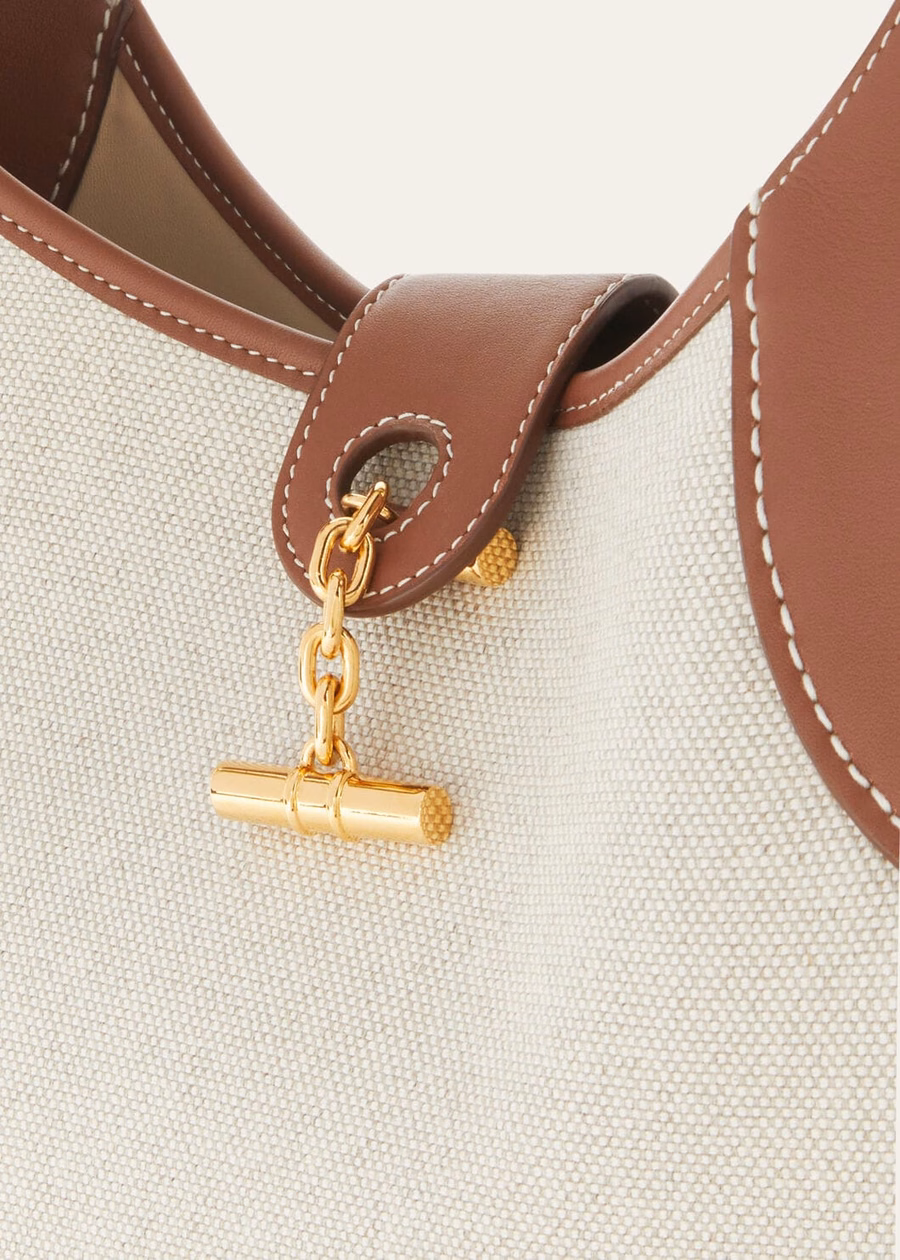 Medium Bag Cotton Linen Natural/Caramel Sugar/Sun Gold