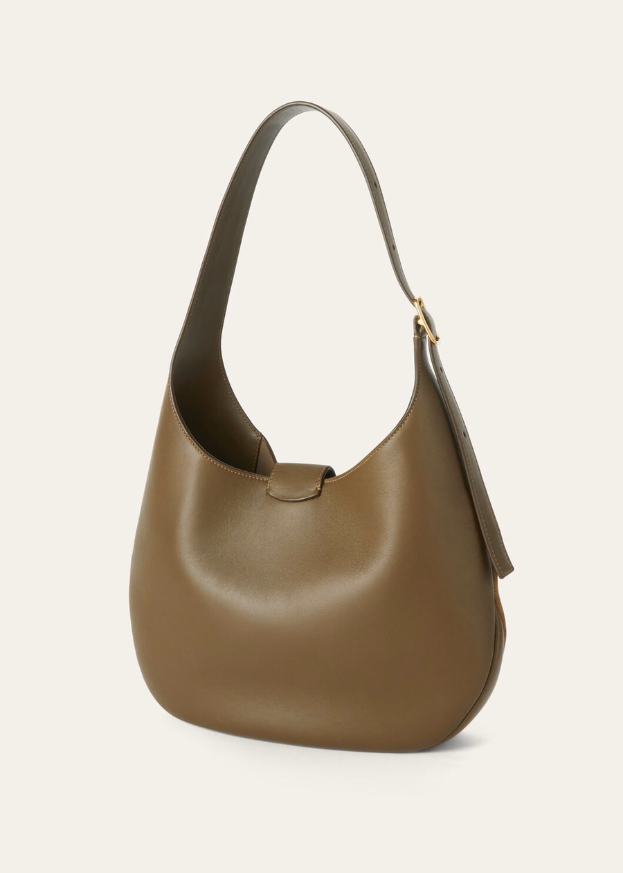 Medium Bobbin Bag Calfskin Golden Chestnut/Salted Capers/Sun Gold