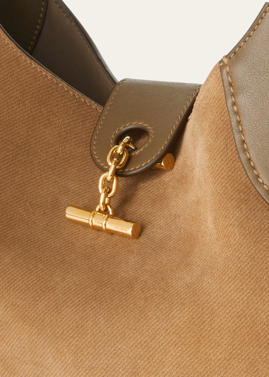 Medium Bobbin Bag Calfskin Golden Chestnut/Salted Capers/Sun Gold