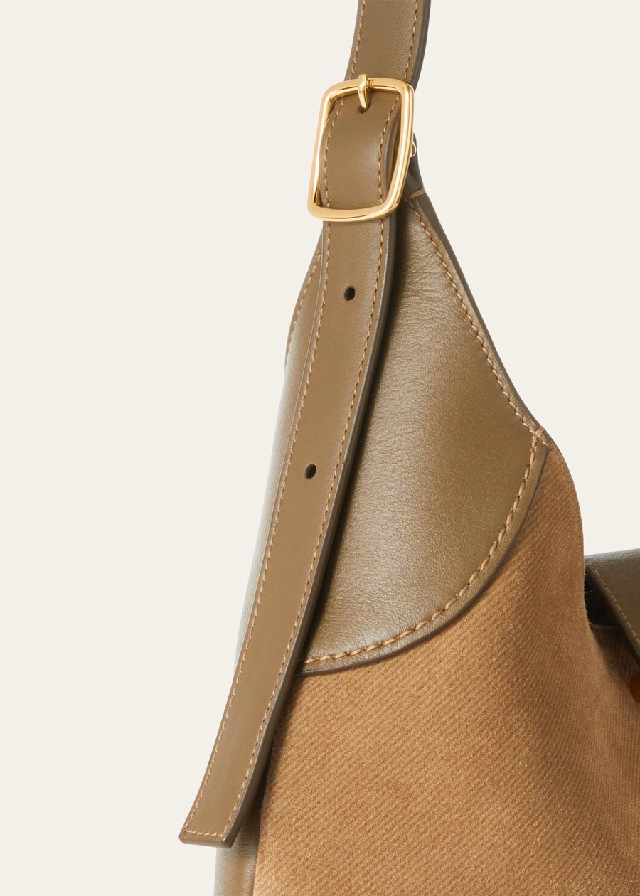 Medium Bobbin Bag Calfskin Golden Chestnut/Salted Capers/Sun Gold