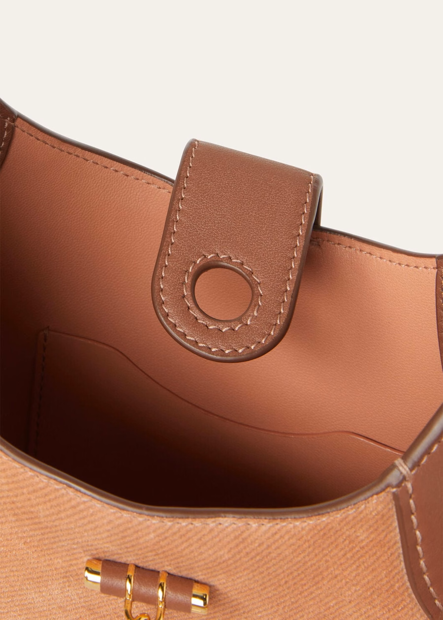 Mini Bobbin Bag Calfskin Ophelia Skin/Caramel Sugar/Sun Gold