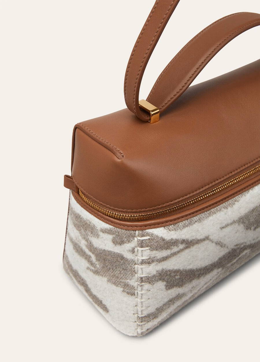 Extra bag L27 Cashmere Virgin wool Misty Grey/Winter Pebble/Mole/Sun Gold