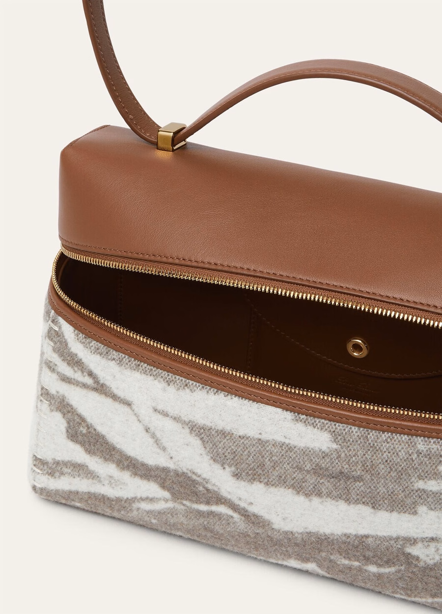 Extra bag L27 Cashmere Virgin wool Misty Grey/Winter Pebble/Mole/Sun Gold