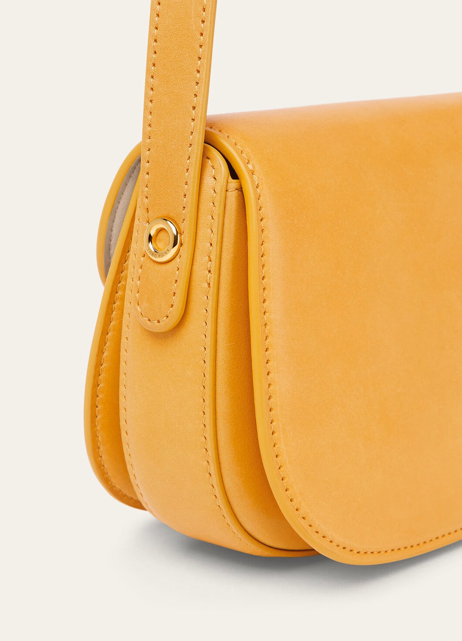 Mini Ghiera Bag Calfskin Wheat Yellow/Sun Gold