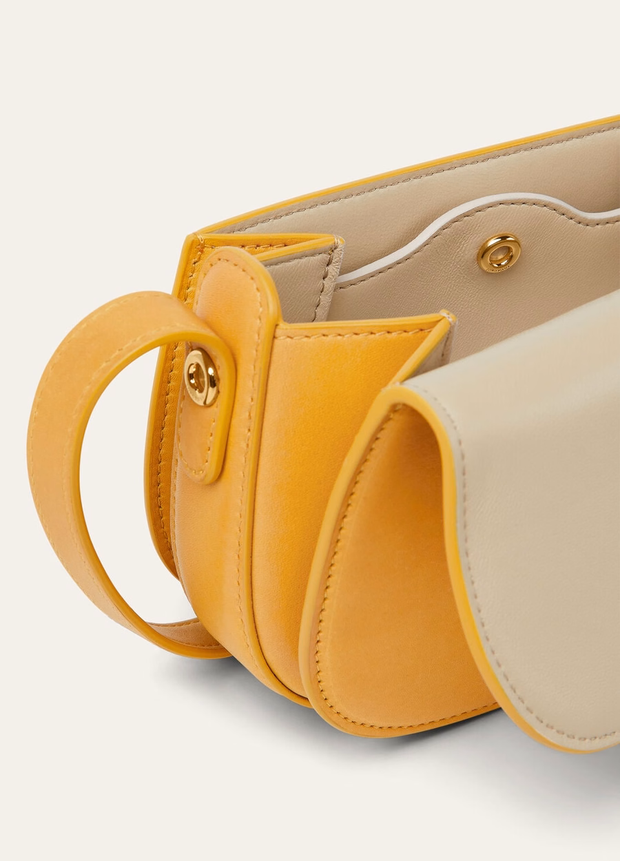 Mini Ghiera Bag Calfskin Wheat Yellow/Sun Gold