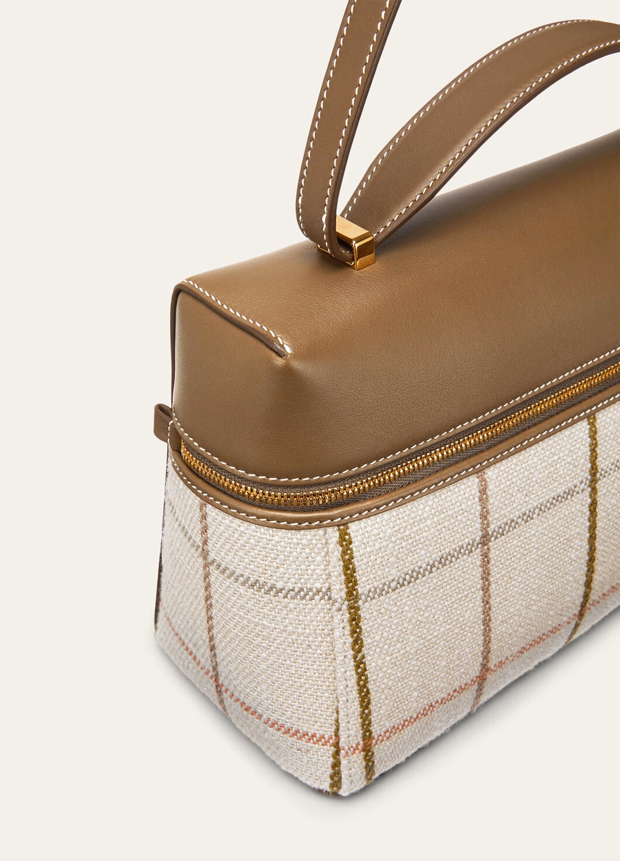 Extra bag L27 Linen Tartan/Salted Capers/Sun Gold