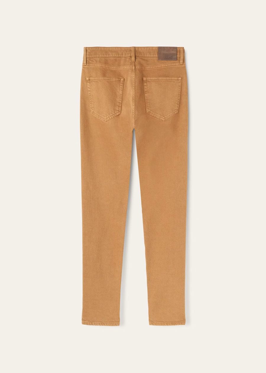 Five-pocket trousers Cotton Mossy Brown