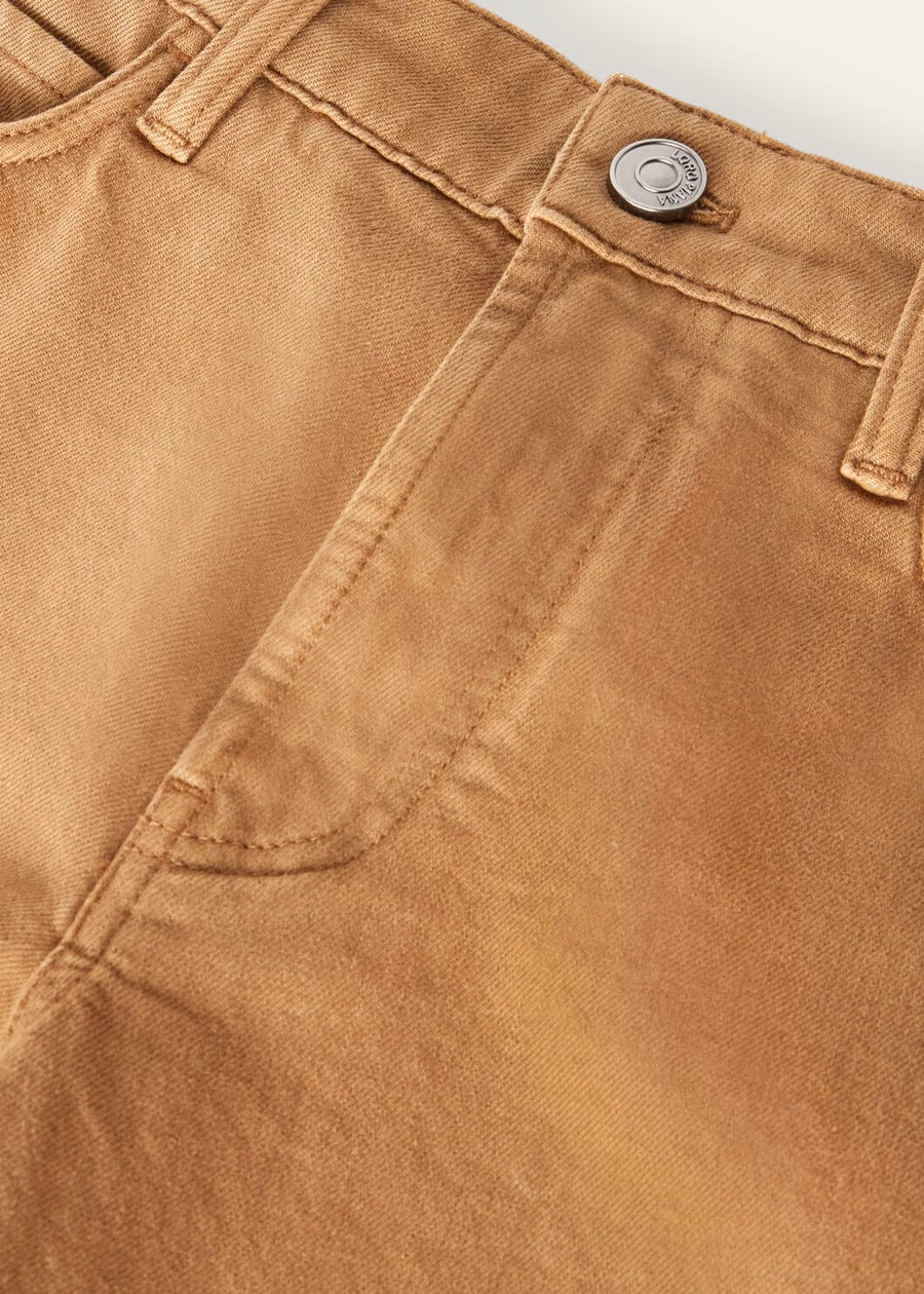 Five-pocket trousers Cotton Mossy Brown