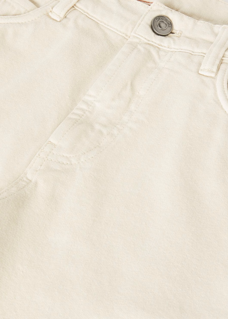 Five-pocket cotton trousers BLURRED BEIGE