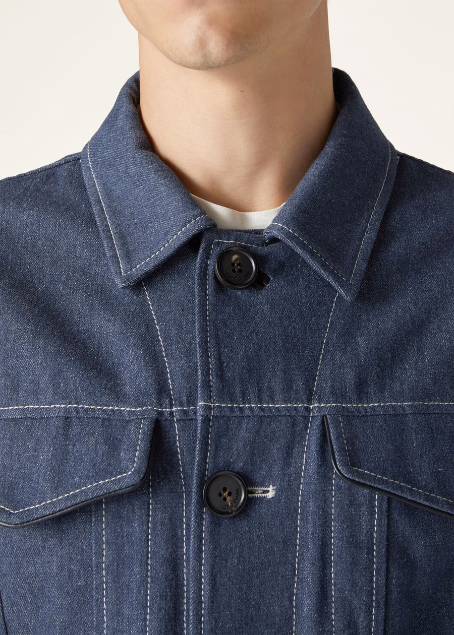 Neive Denim Jacket Flower Surge Blue