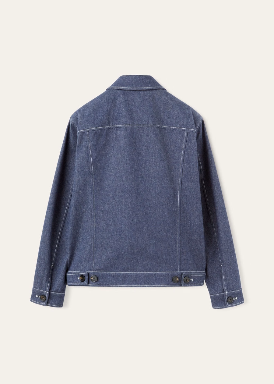 Neive Denim Jacket Flower Surge Blue