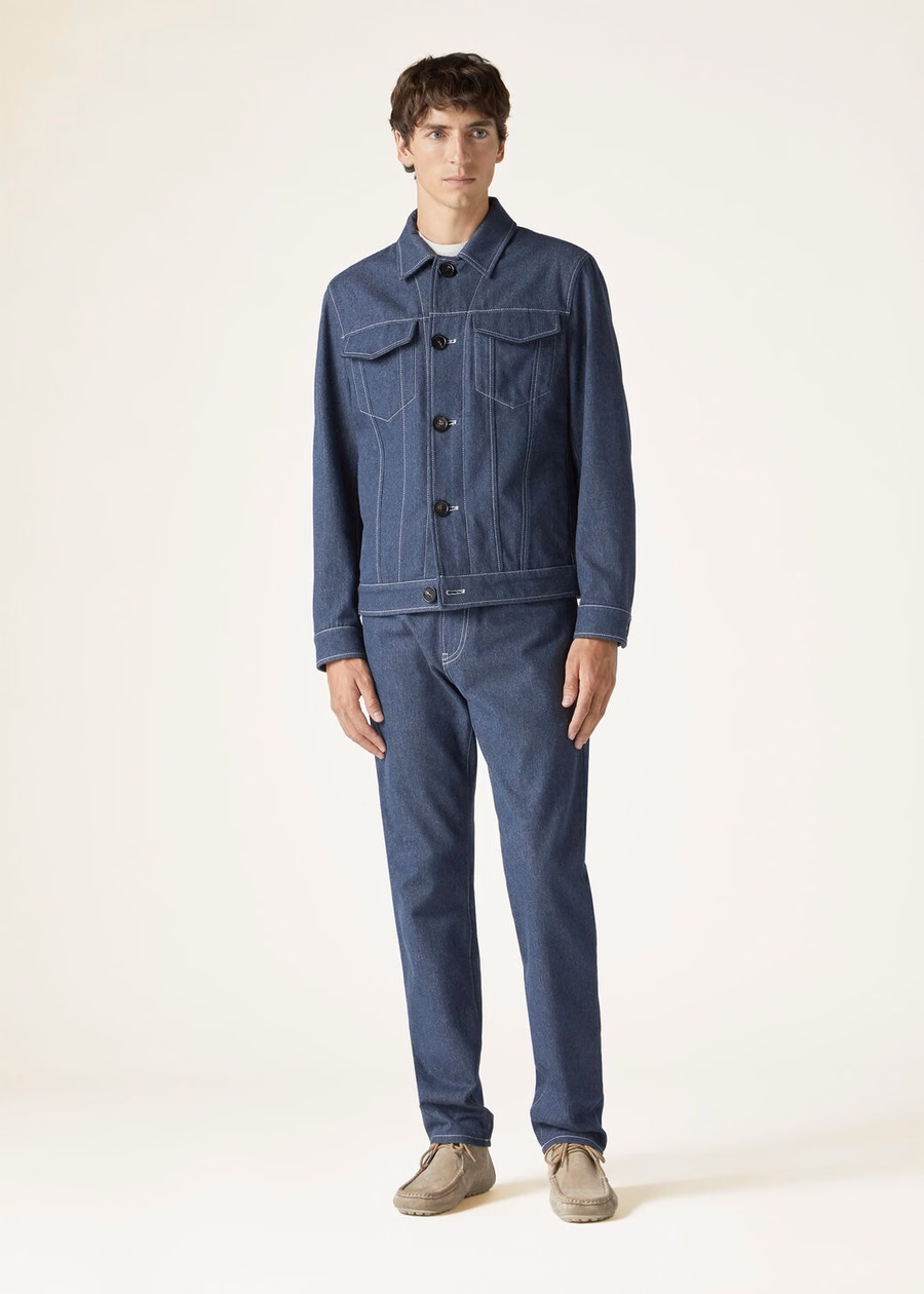 Quarona Denim Flower Surge Blue Pants
