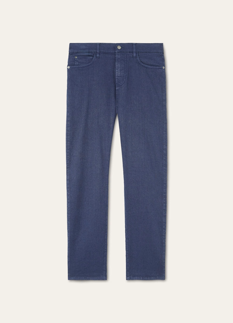 Quarona Cotton Pants In Deep Ocean Depths
