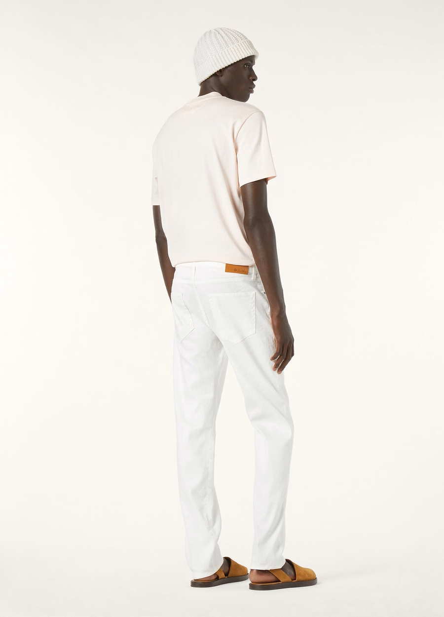 Quarona Cotton Pants In White