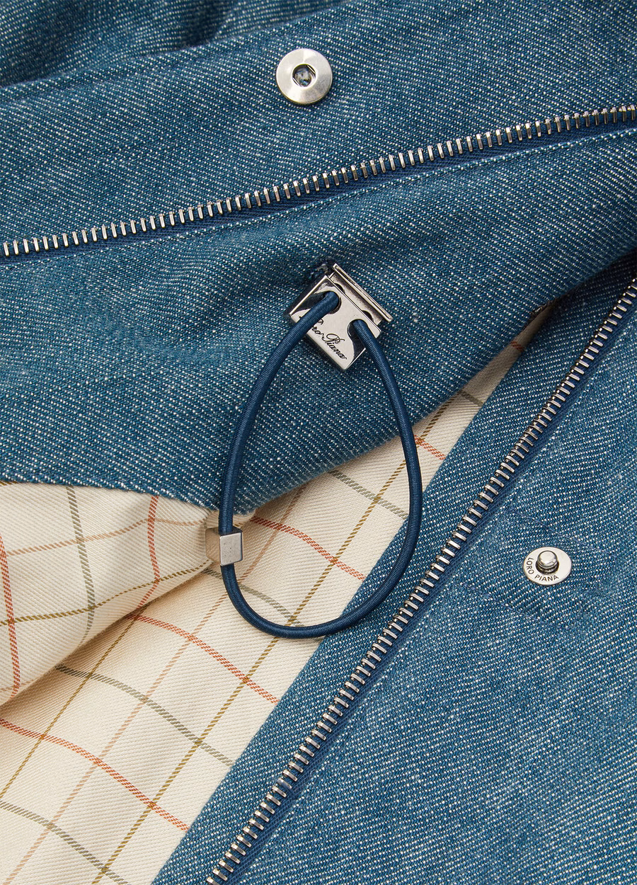 Mini Field Traveler Austin Denim Jacket Blue Spirulina