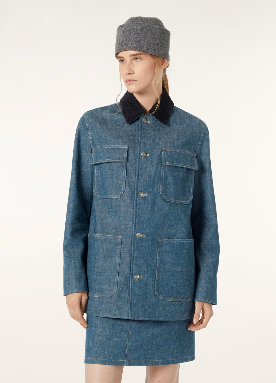 Dean Field Austin Denim Jacket Blue Spirulina
