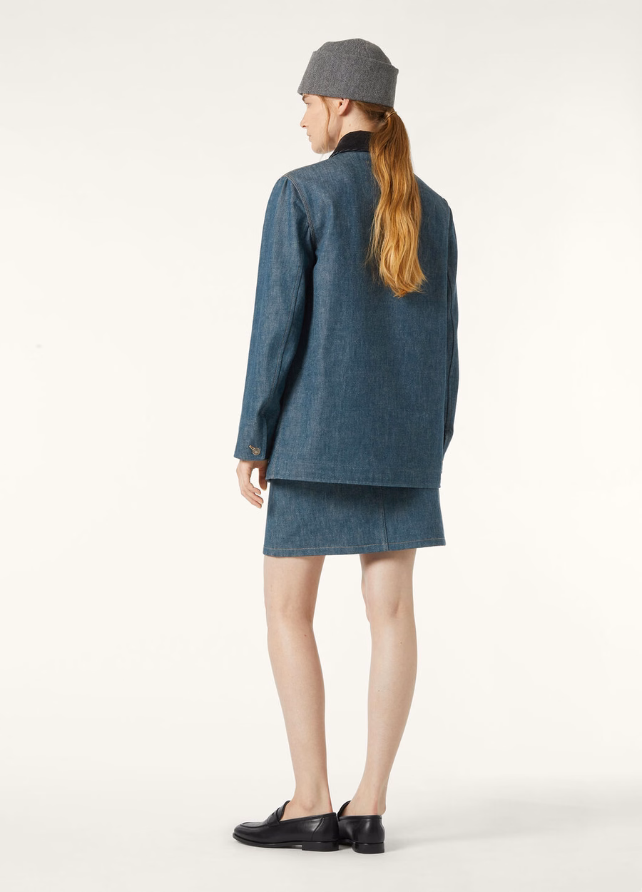 Dean Field Austin Denim Jacket Blue Spirulina