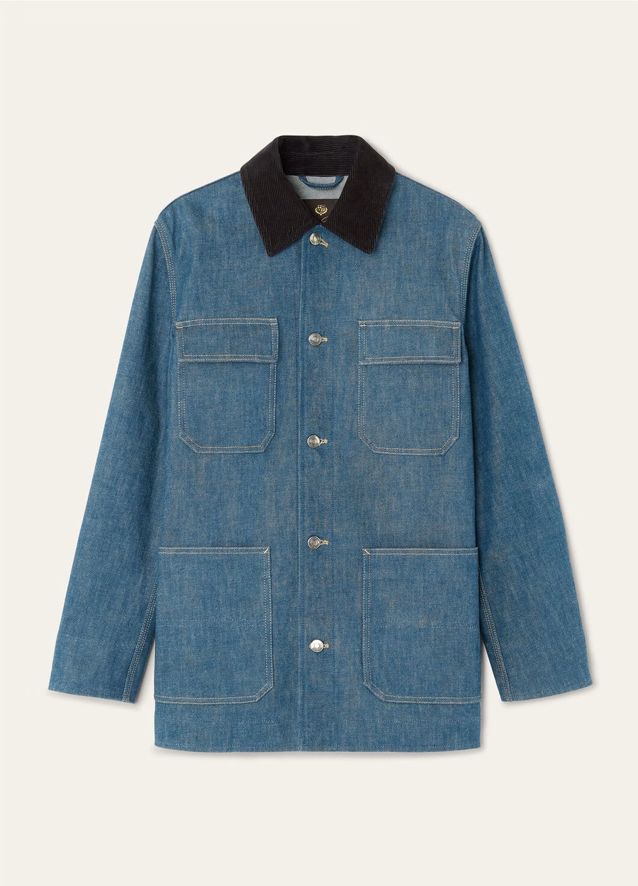 Dean Field Austin Denim Jacket Blue Spirulina