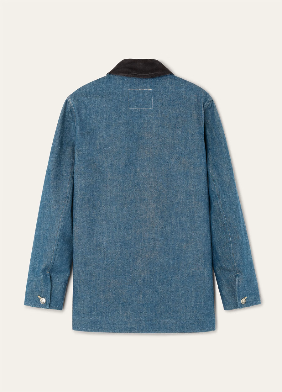 Dean Field Austin Denim Jacket Blue Spirulina