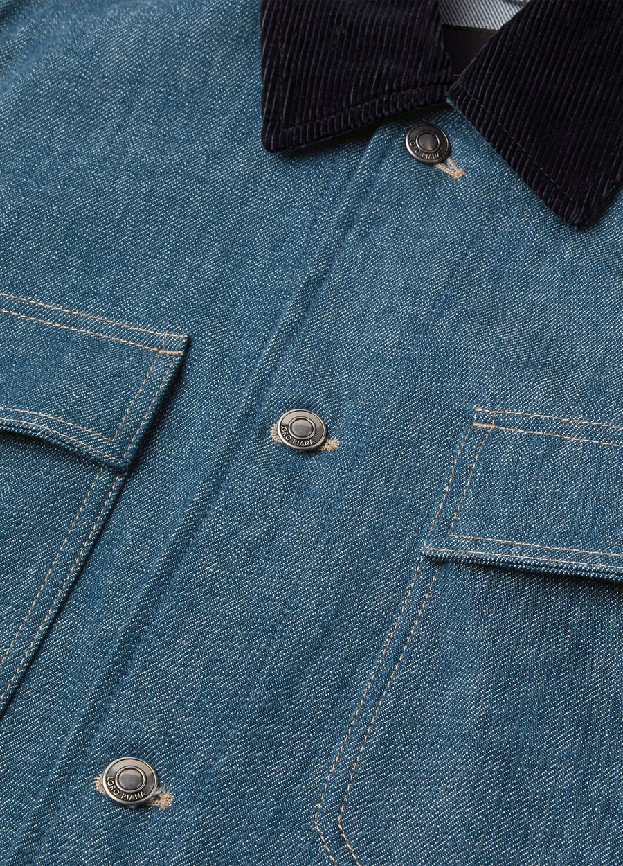 Dean Field Austin Denim Jacket Blue Spirulina