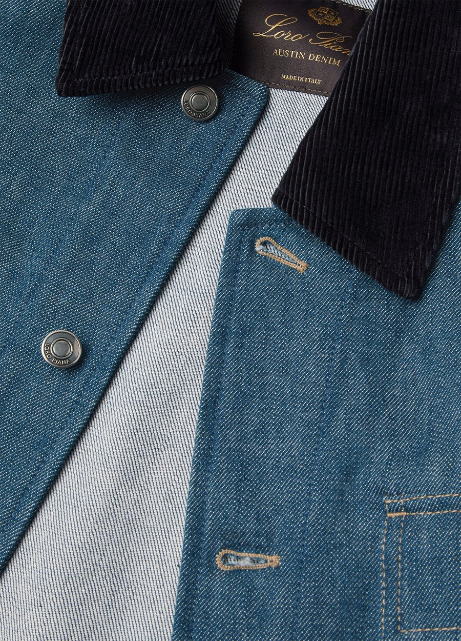 Dean Field Austin Denim Jacket Blue Spirulina