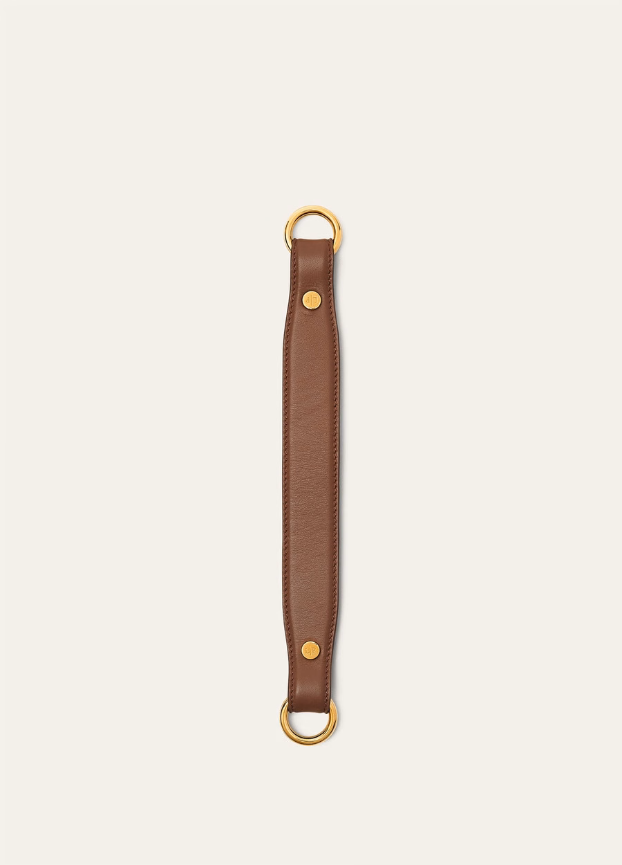 Loro Piana Handle Foulard Calfskin Caramel Sugar/Sun Gold