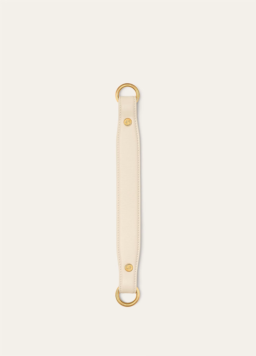 Loro Piana Handle Foulard Calfskin Whisper White/Sun Gold