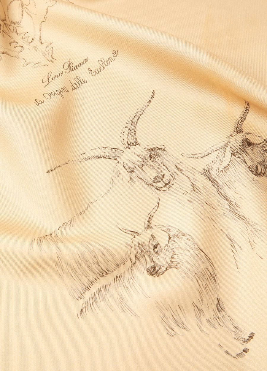 Le Origini delle Eccellenze Carré Silk Champagne/Graphit