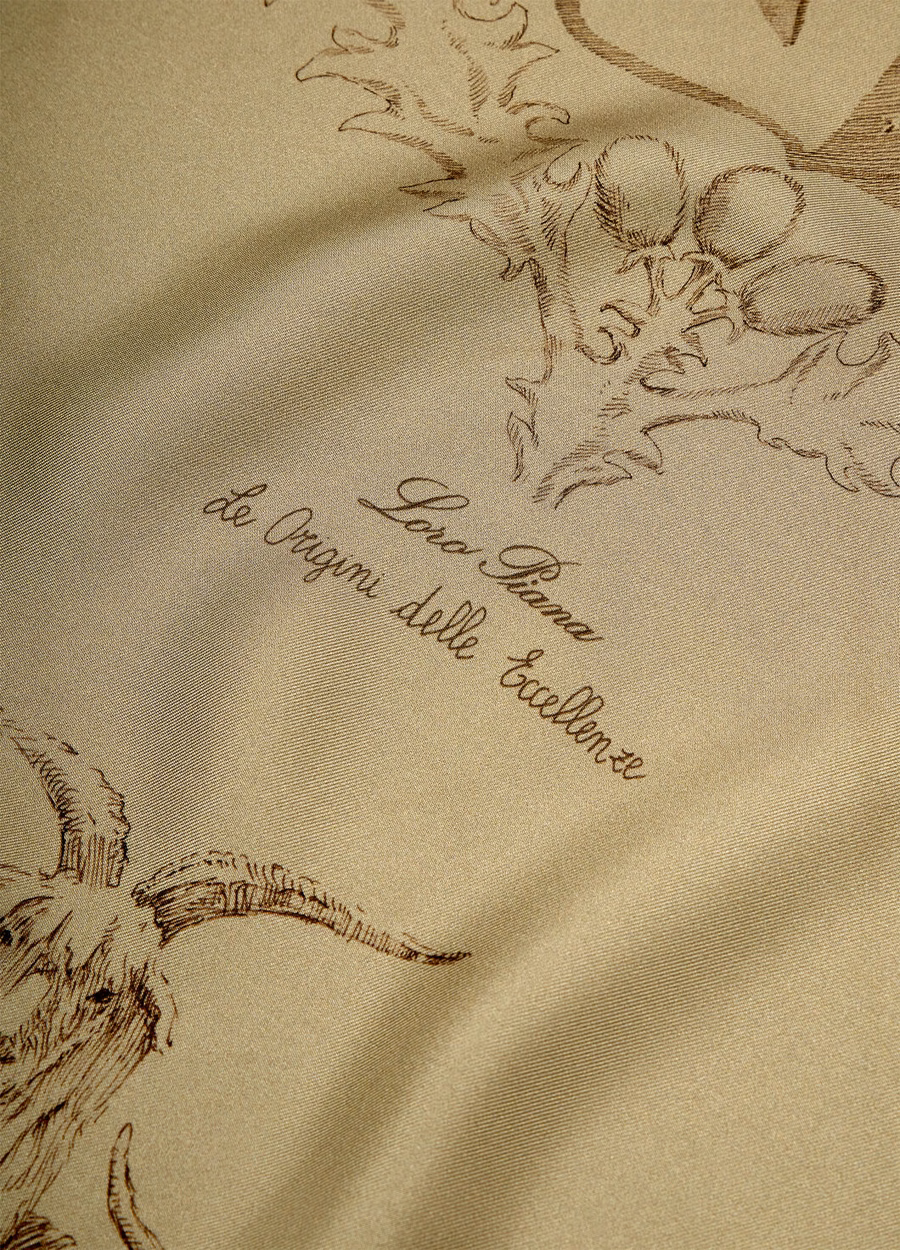 Le Origini delle Eccellenze Carré Silk Tundra/Brownish Grey