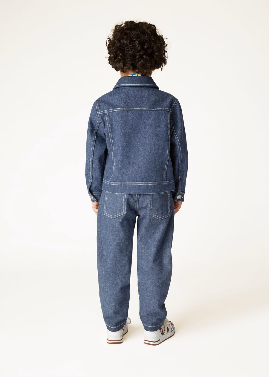 Demore Trucker Cotton Surge Blue Kids Jacket