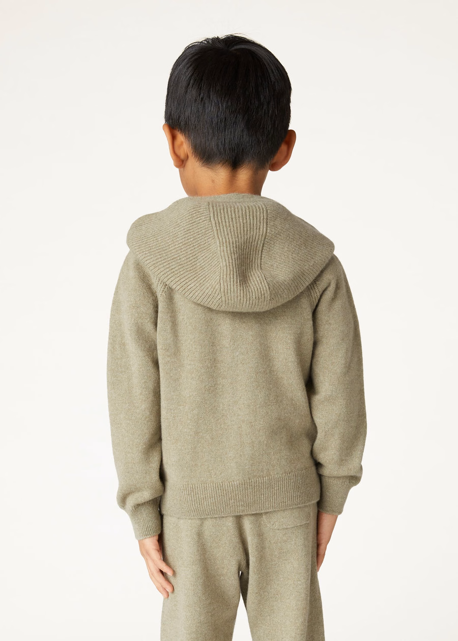 Merano Bomber Jacket for Kids Cashmere Coriander Seed Melange