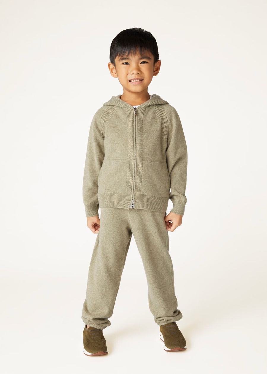 Merano Bomber Jacket for Kids Cashmere Coriander Seed Melange