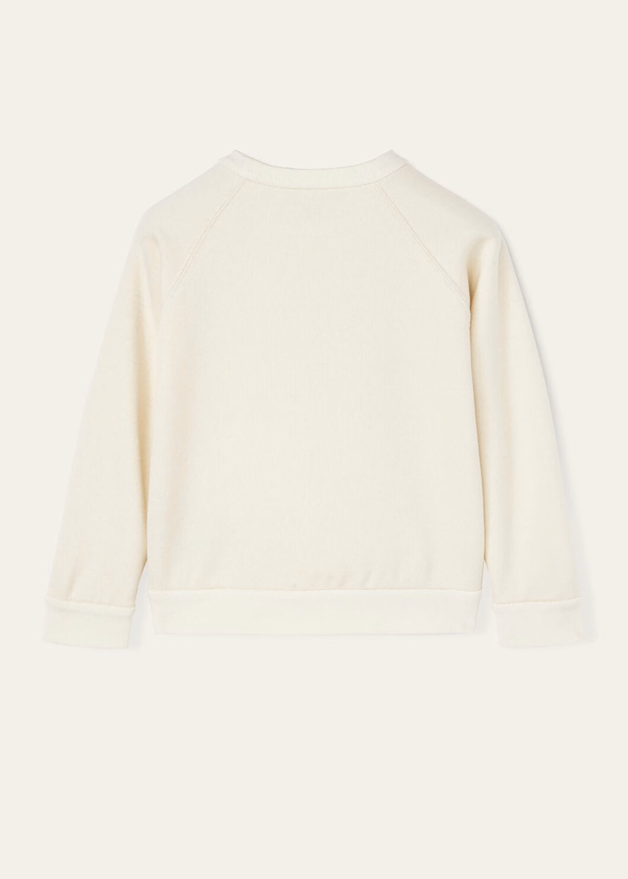 Kids Whitney Crewneck Cotton Silk Cashmere Nougat