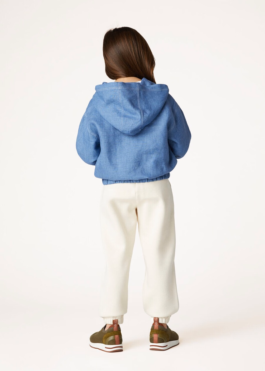 Whitney Pants for Kids Cotton Silk Cashmere Nougat