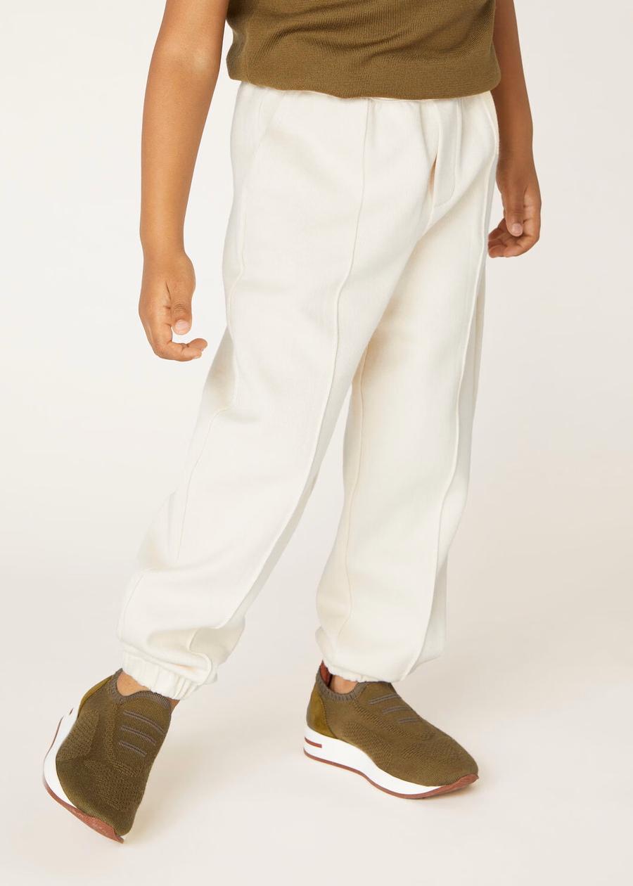 Whitney Pants for Kids Cotton Silk Cashmere Nougat