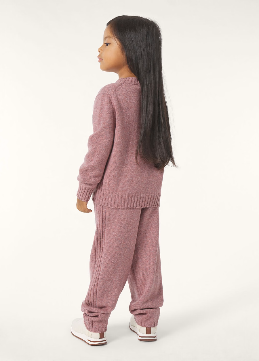 Kids Parksville Crewneck Baby Cashmere Purple Chips Melange