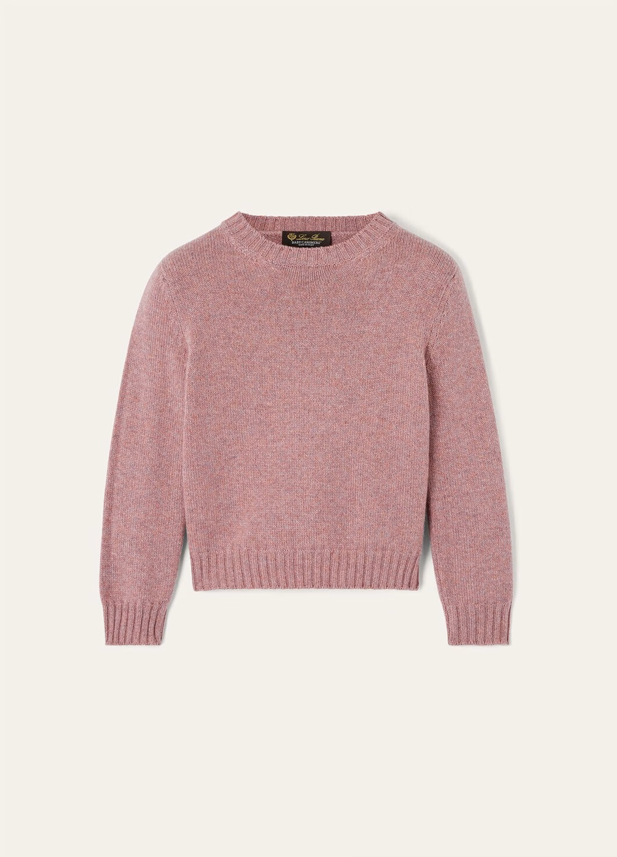 Kids Parksville Crewneck Baby Cashmere Purple Chips Melange