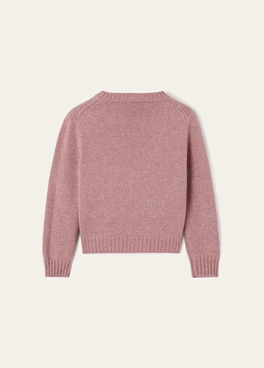 Kids Parksville Crewneck Baby Cashmere Purple Chips Melange