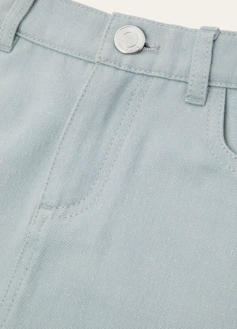 Kids Sandy Skirt Denim Flower Azure Cactus