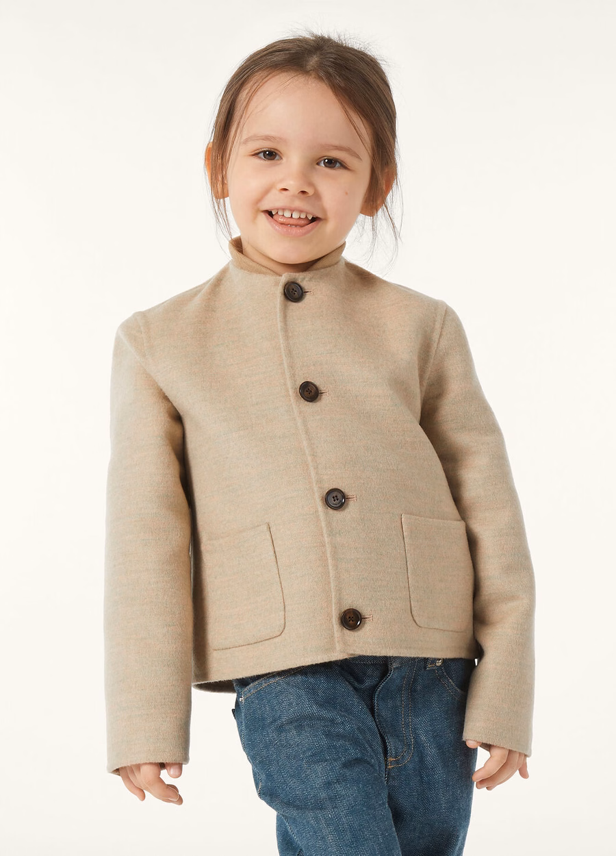 Carla Children's Jacket Cashmere Rosy Granite Melange