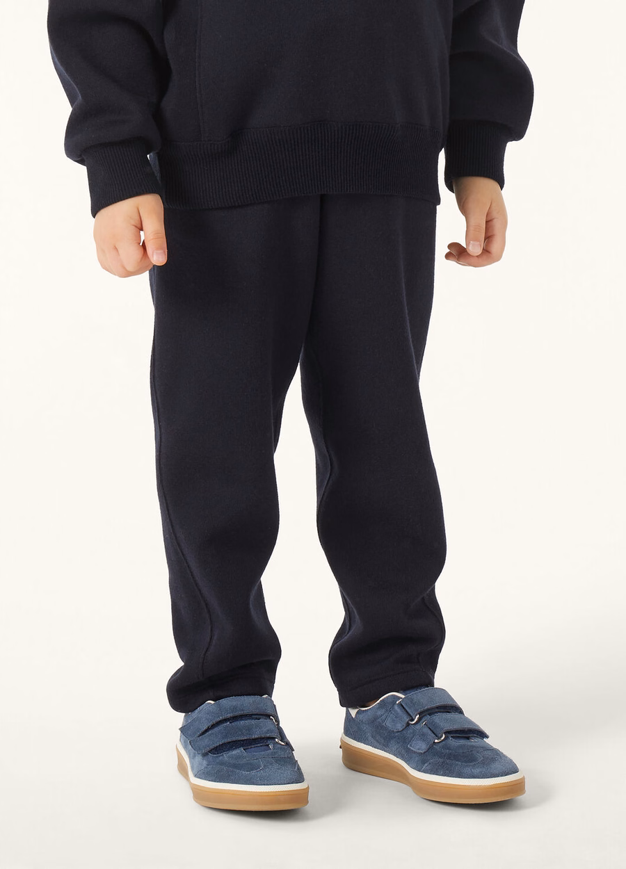 Viera Kids Cotton Silk Cashmere Pants Navy Blue
