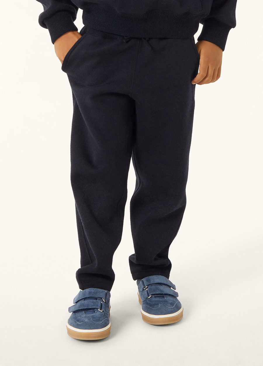 Viera Kids Cotton Silk Cashmere Pants Navy Blue