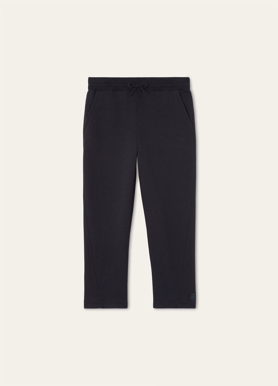 Viera Kids Cotton Silk Cashmere Pants Navy Blue
