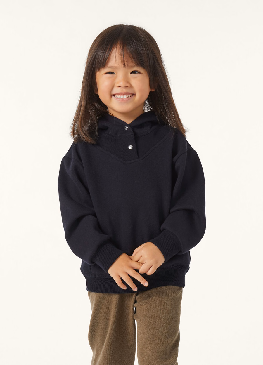 Viera Sweatshirt for Children Cotton Silk Cashmere Navy Blue