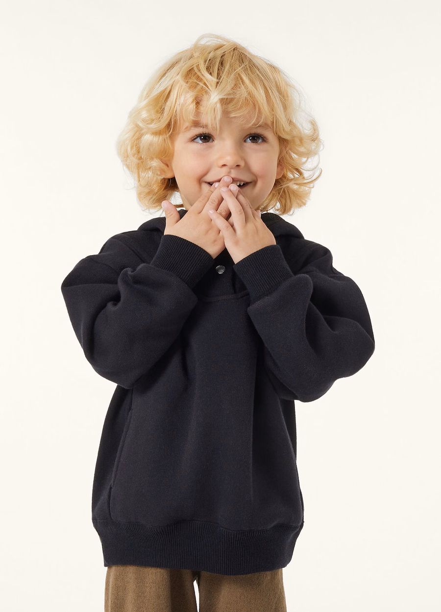 Viera Sweatshirt for Children Cotton Silk Cashmere Navy Blue