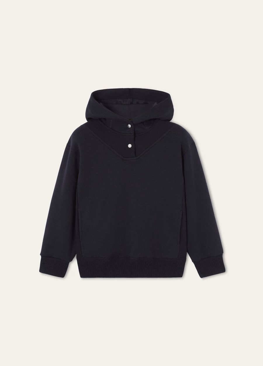 Viera Sweatshirt for Children Cotton Silk Cashmere Navy Blue