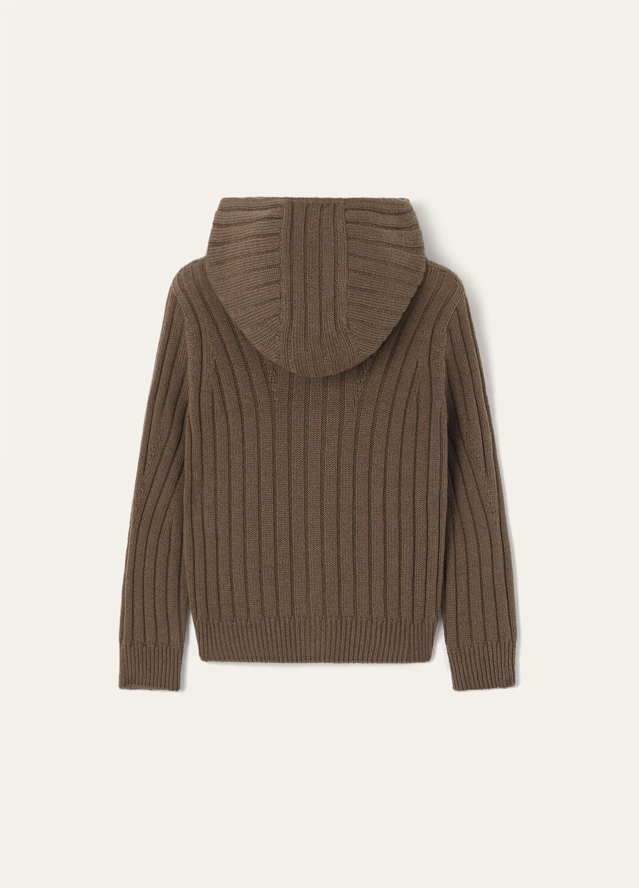 Treasure hooded bomber for children, cotton, cashmere