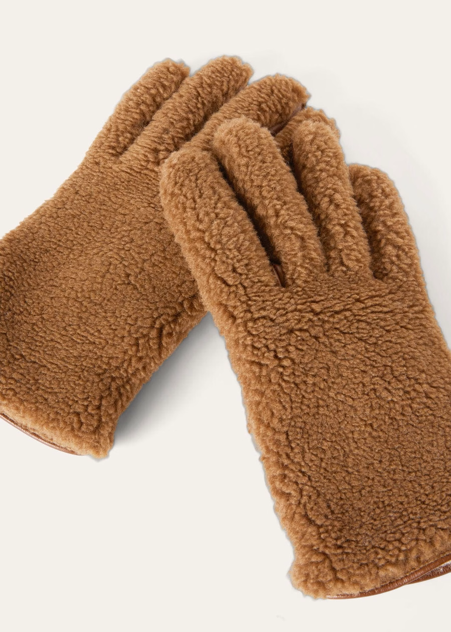 Jarno Silk Cashmere Gloves Antelope Brown/Pear Melange