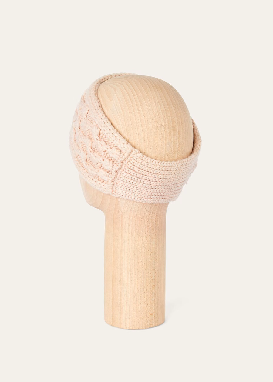 Vallé Baby Cashmere Headband Blushing Beige Melange